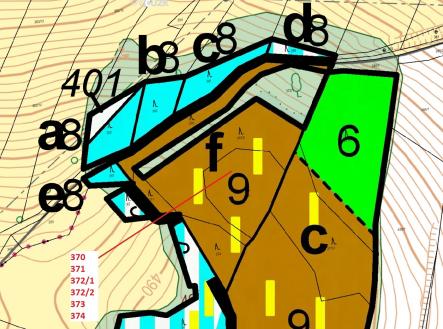 Prodej - pozemek, les, 8 596 m²