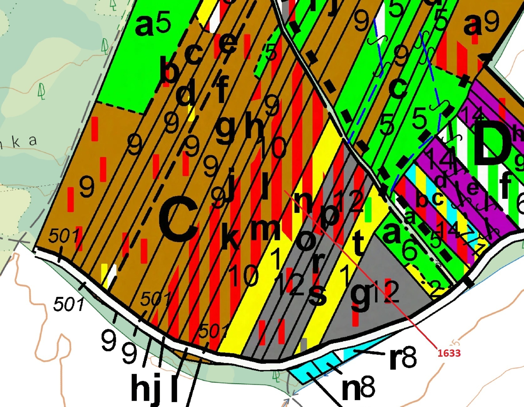 Lesní pozemek o výměře 5902 m2, podíl 1/1, k.ú. Komárov u Soběslavi, okres Tábor