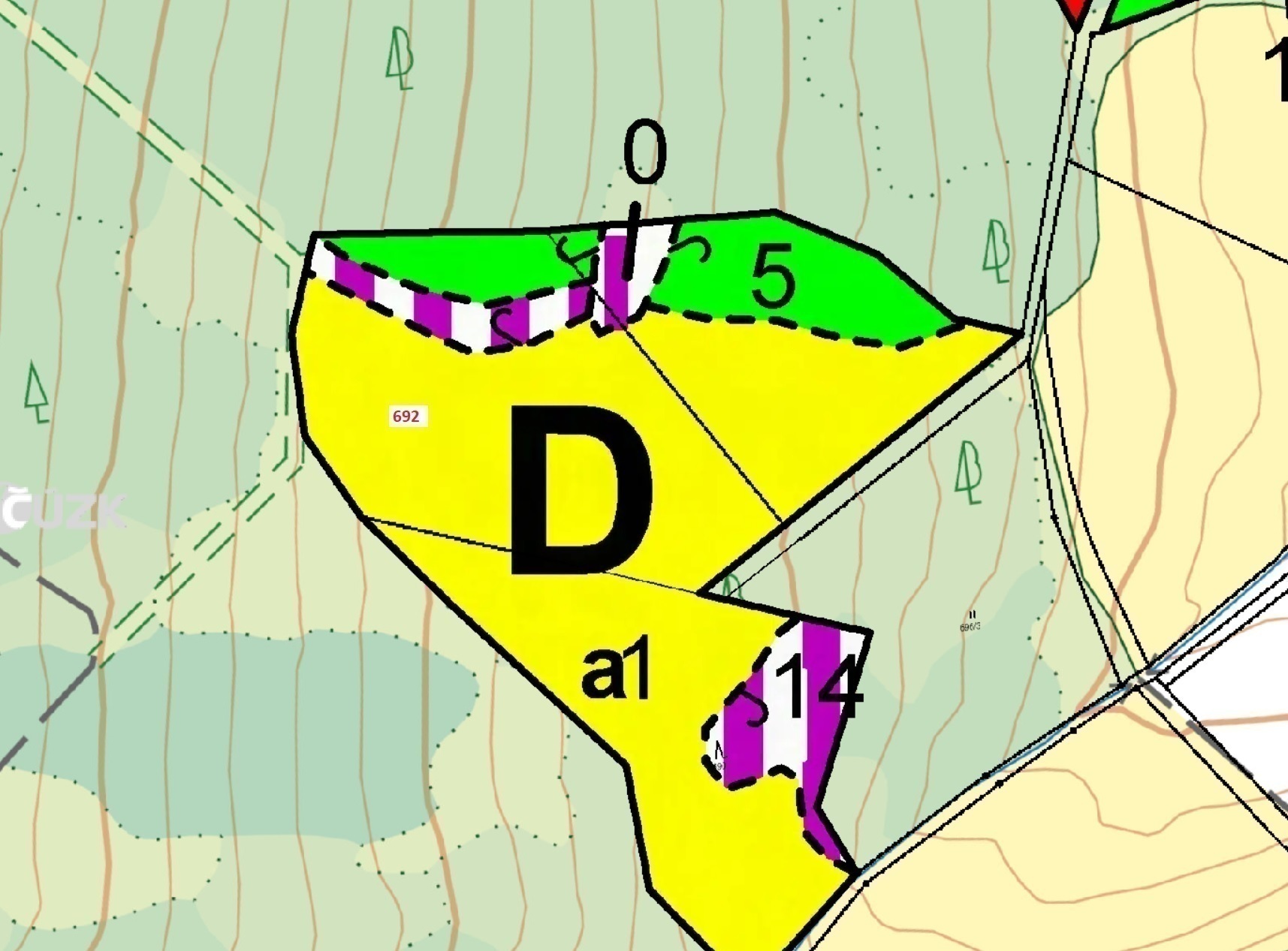 Lesní pozemek o výměře 6 280 m2, podíl 1/1, k.ú. Deblov, okres  Chrudim