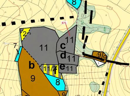 Prodej - pozemek, les, 3 489 m²