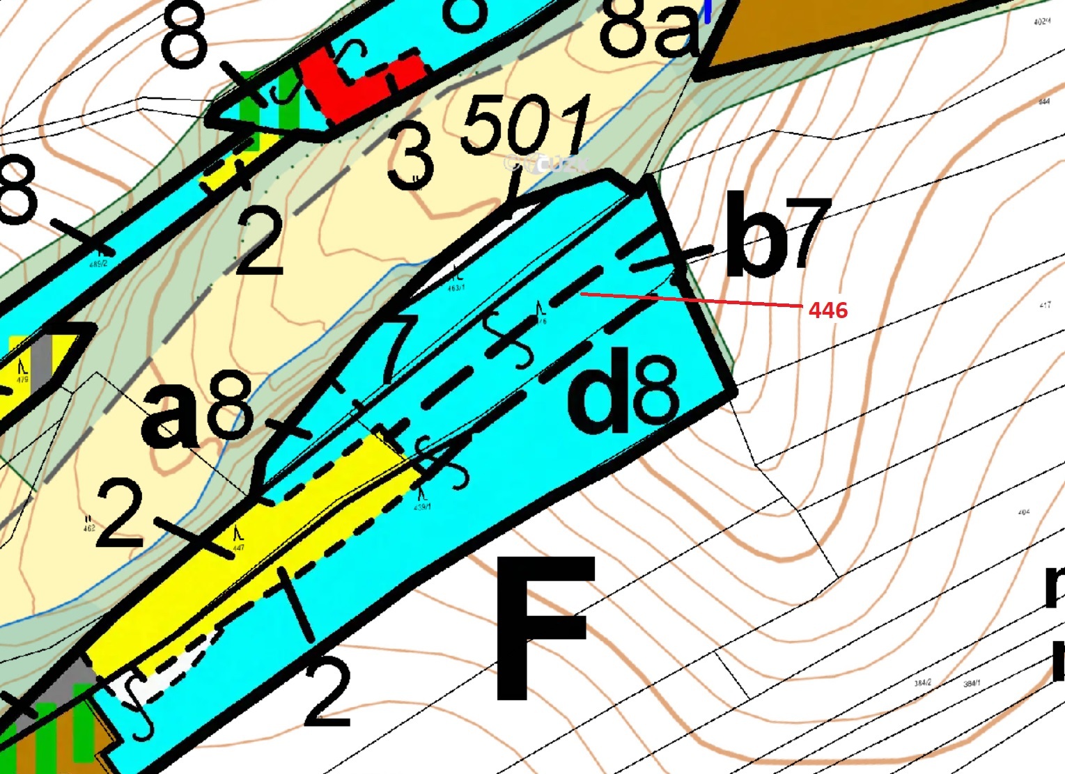 Lesní pozemek o výměře 2 282 m2, podíl 1/1, k.ú. Frýdnava, okres Havlíčkův Brod