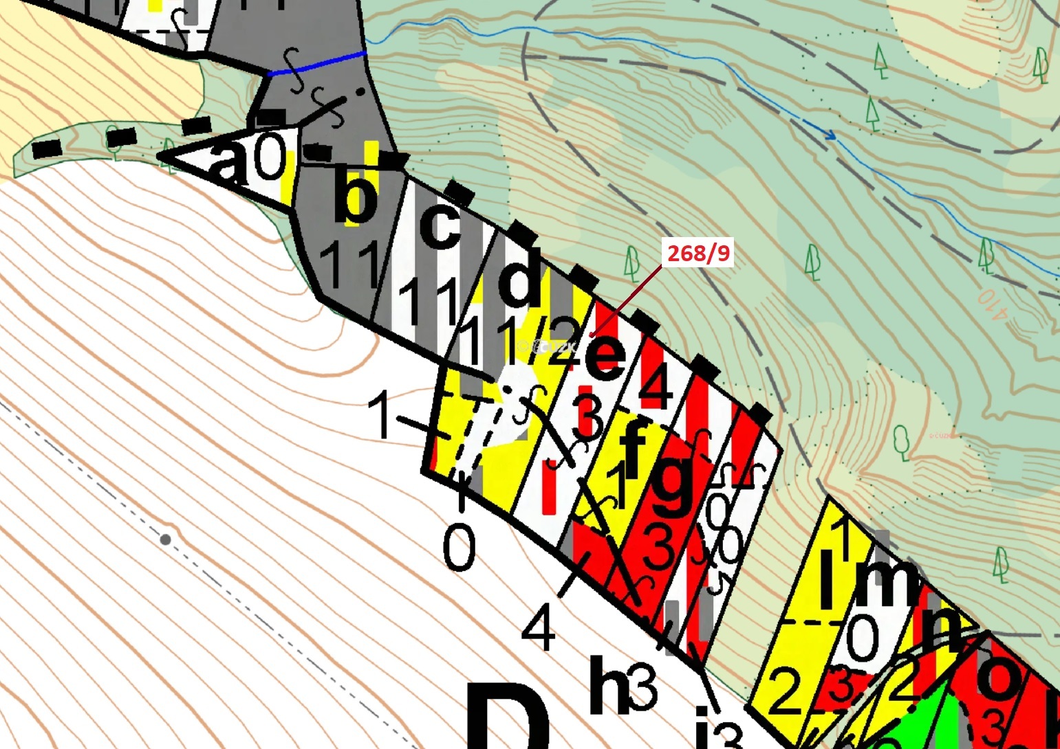 Lesní pozemek o výměře 2320 m2, podíl 1/1, k.ú. Lesní Hluboké, okres Brno-venkov