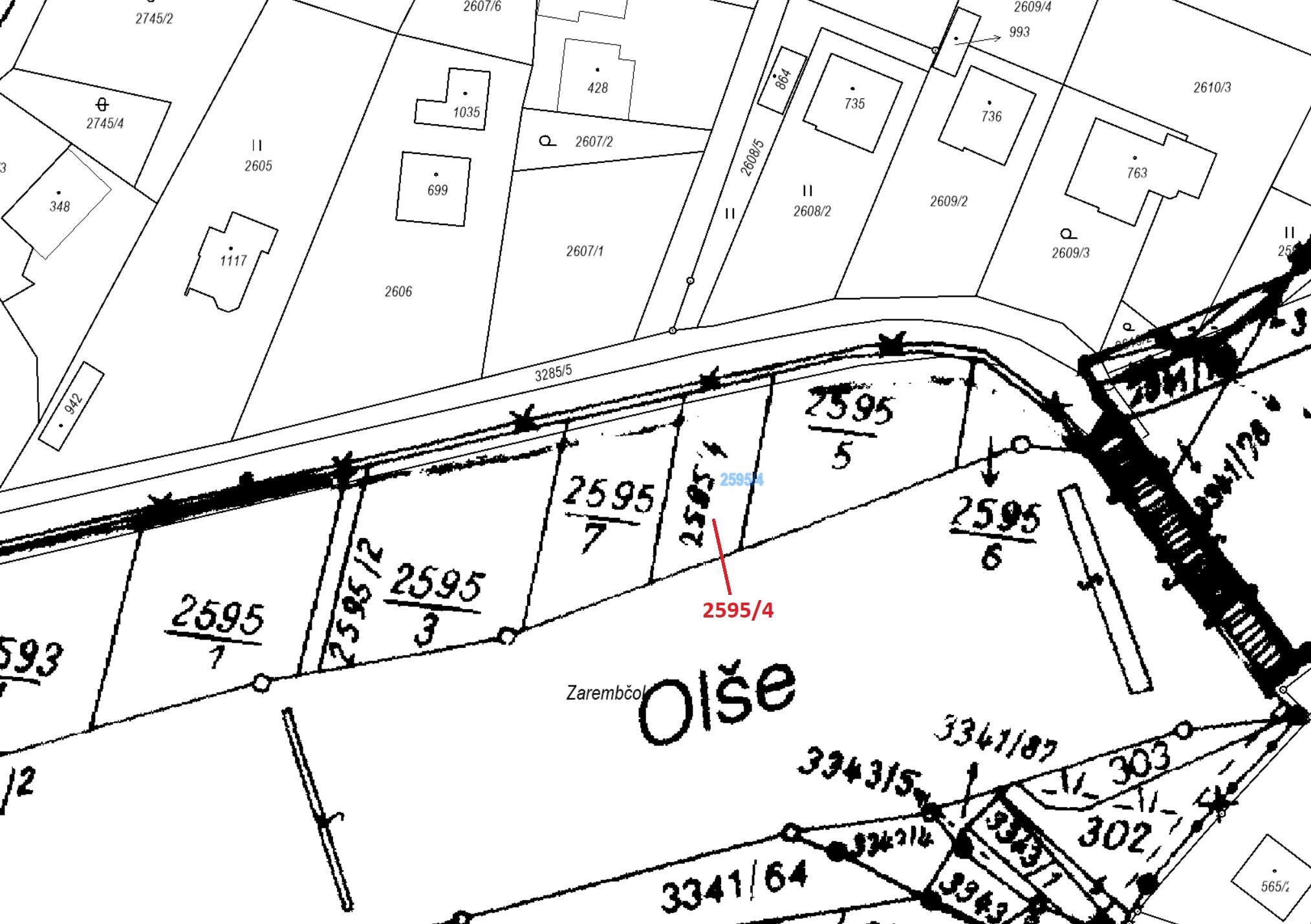 Orná půda o výměře 402 m2, podíl 1/1, k.ú. Písek u Jablunkova, okres Frýdek-Místek