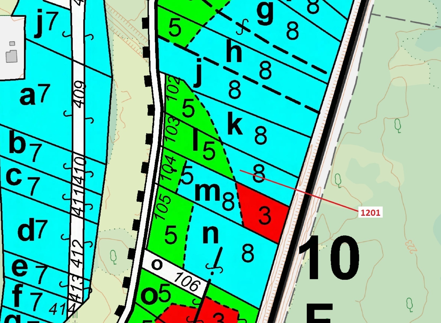 Lesní pozemek o výměře 4783 m2, podíl 1/1, k.ú. Čeperka, okres Pardubice