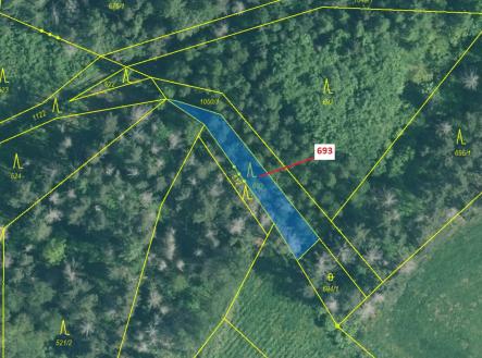 Prodej - pozemek, les, 398 m²