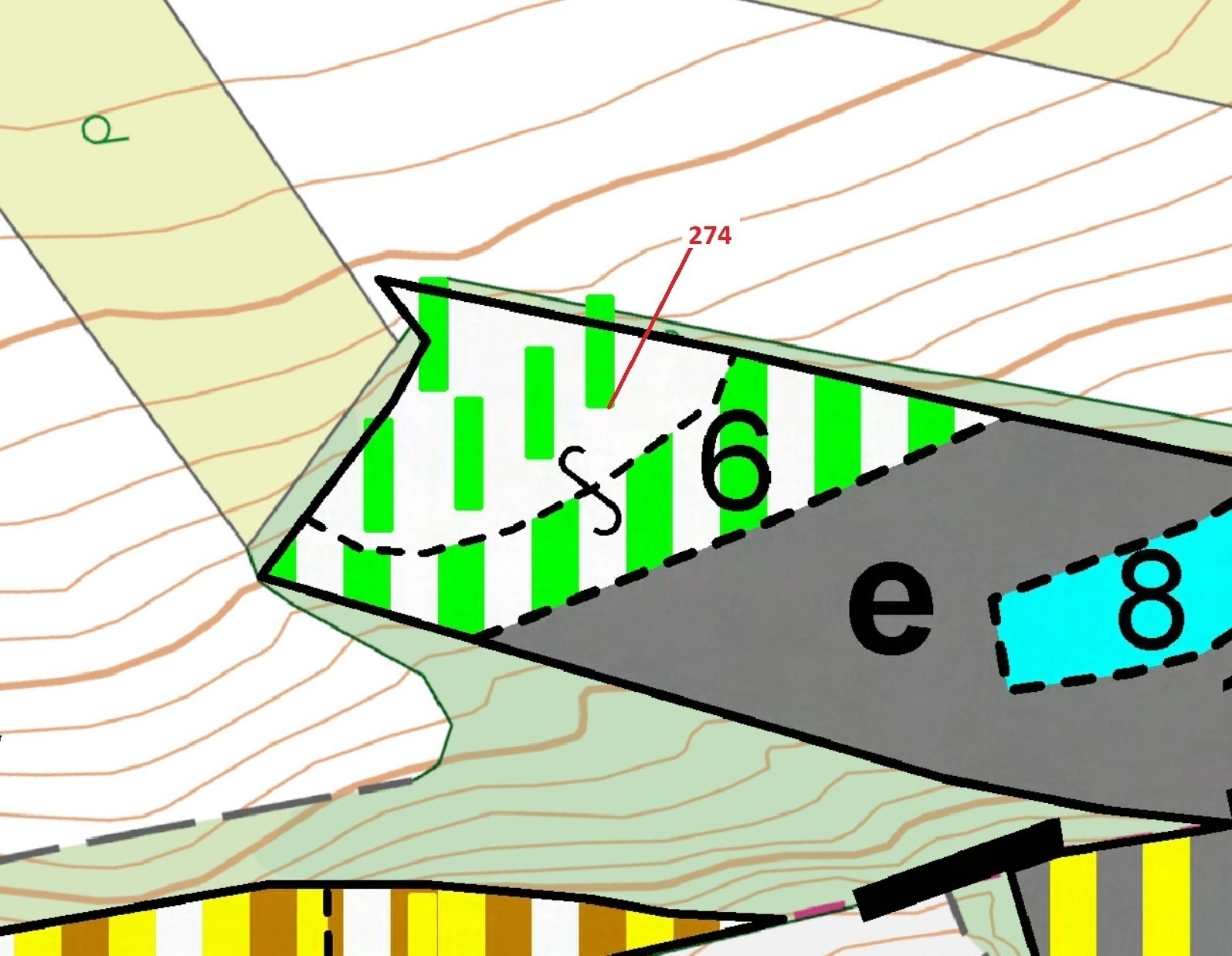 Lesní pozemek o výměře 4 557 m2, podíl 1/1, k.ú. Jeviněves, okres Mělník