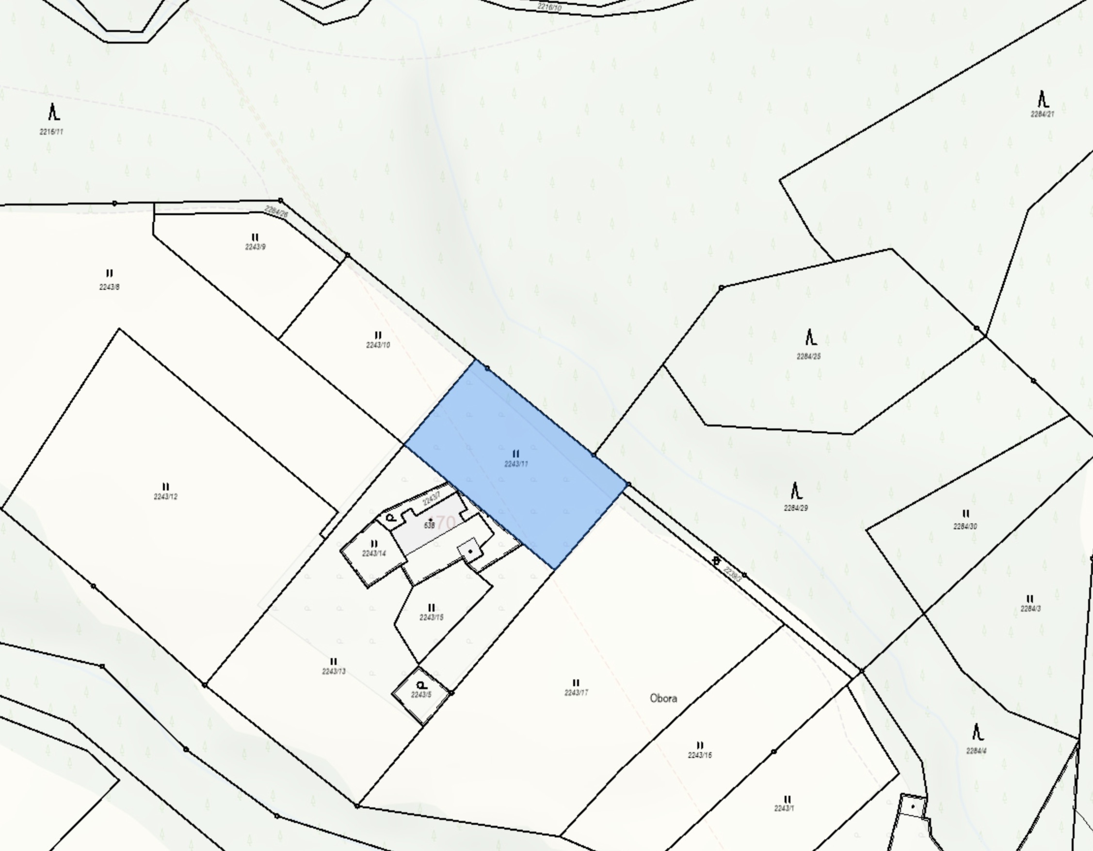 E-veřejná soutěž pozemku o výměře 1476 m2, kat. území Staré Hamry 1