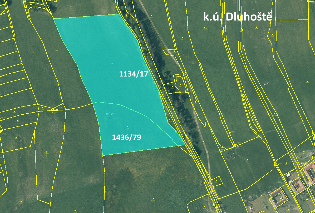 Aukce zemědělských pozemků - Benešov nad Černou - Dluhoště