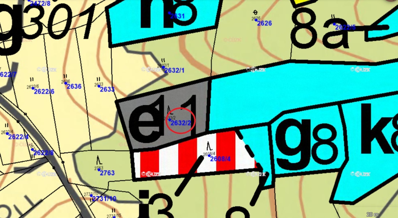 Lesní pozemek o výměře 1051 m2, podíl 1/1, katastrální území Zděchov, obec Zděchov, obec s rozšířeno