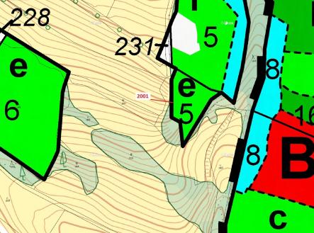 Prodej - pozemek, les, 2 873 m²