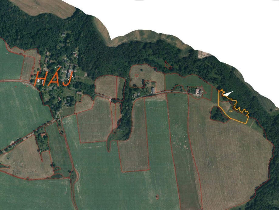Pozemek o velikosti 10693m2, Háj u Habartic