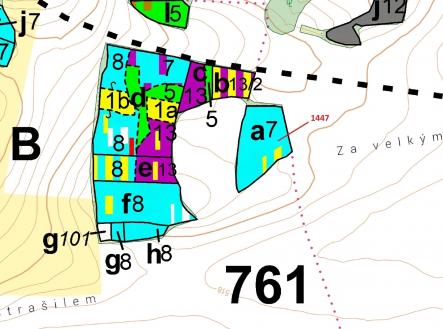 Prodej - pozemek, les, 4 542 m²