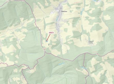 Prodej - pozemek, les, 2 467 m²