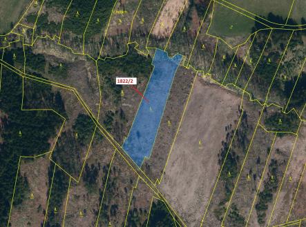 Prodej - pozemek, les, 5 108 m²