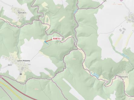 Prodej - pozemek, les, 3 838 m²