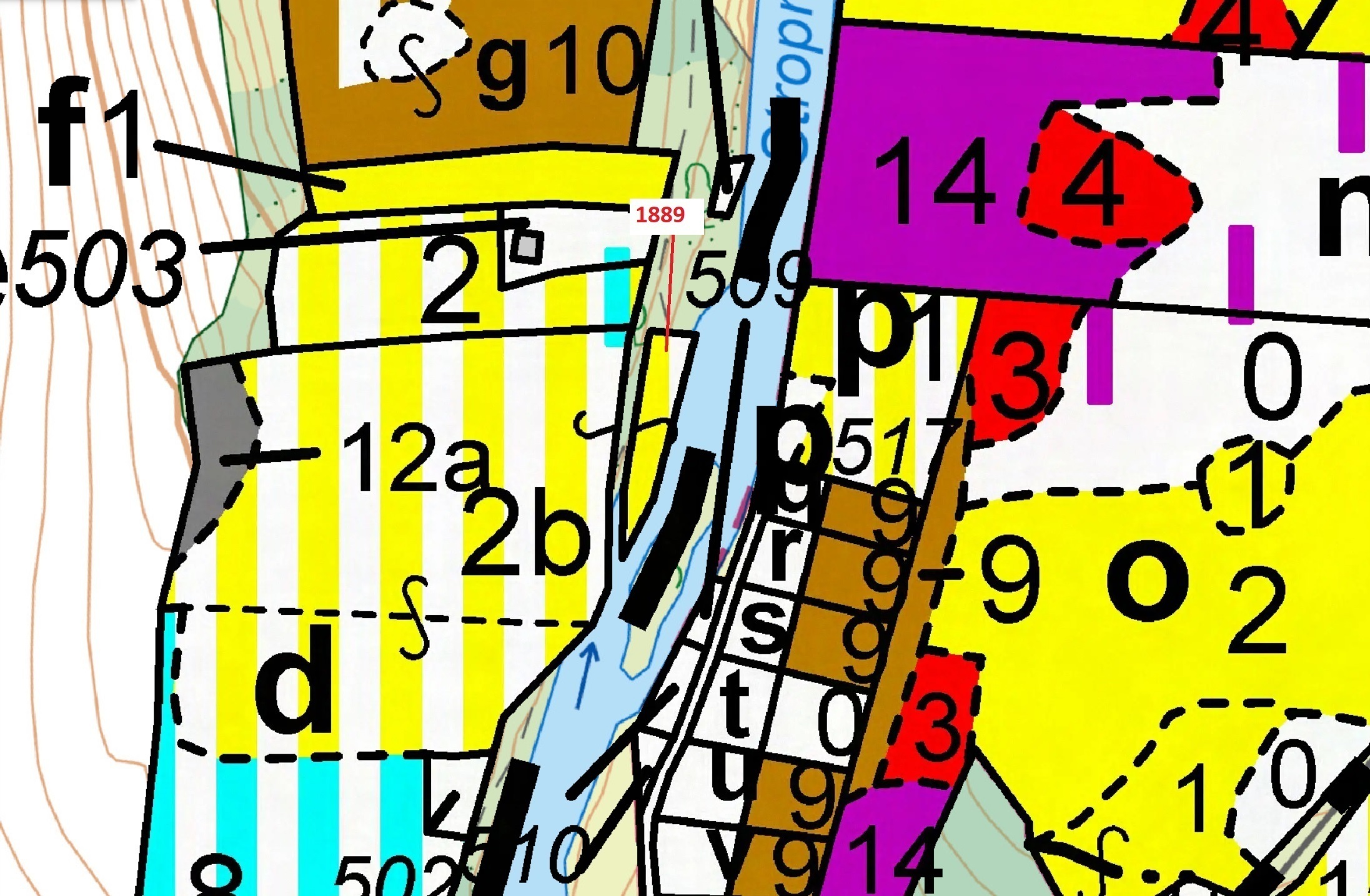 Lesní pozemek o výměře 365 m2, podíl 1/1, katastrální území Dolní Stropnice, obec Římov, obec s rozš