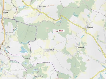 Prodej - pozemek, les, 2 931 m²