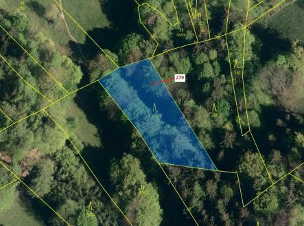 Prodej - pozemek, les, 1 413 m²