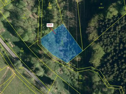 Prodej - pozemek, les, 1 093 m²