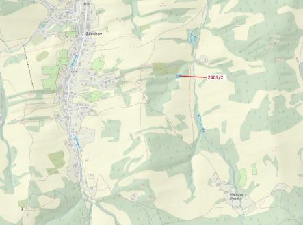 Prodej - pozemek, les, 1 036 m²