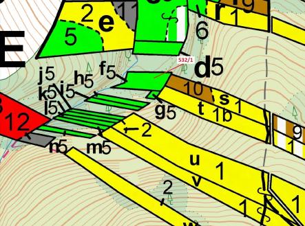 Prodej - pozemek, les, 870 m²