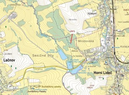 Prodej - pozemek, les, 1 723 m²