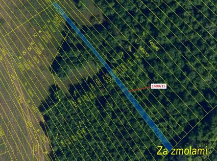 Prodej - pozemek, les, 255 m²