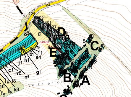 Prodej - pozemek, les, 255 m²