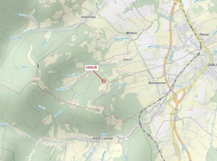 Prodej - pozemek, les, 409 m²