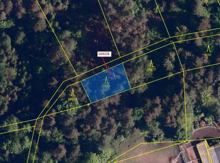 Prodej - pozemek, les, 409 m²