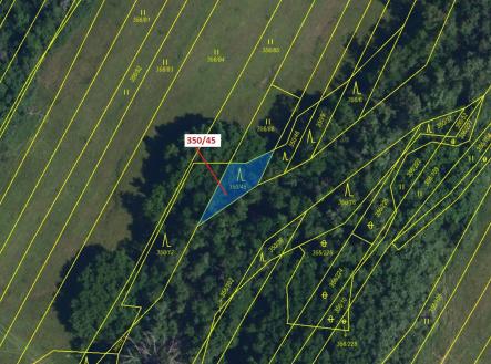 Prodej - pozemek, les, 183 m²
