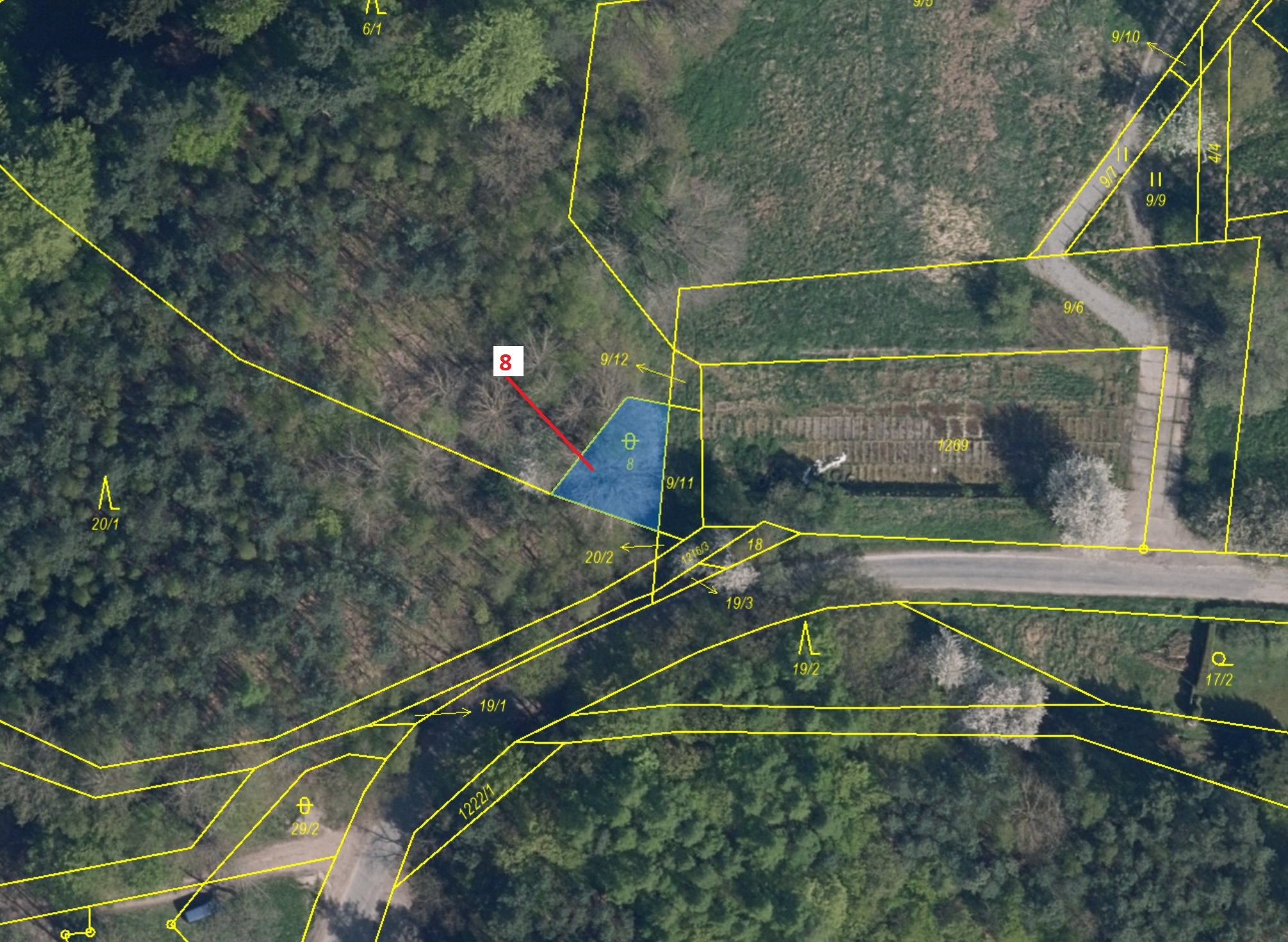 Ostatní plocha o výměře 162 m2, podíl 1/1, katastrální území Dobřeň, obec Dobřeň, obec s rozšířenou 