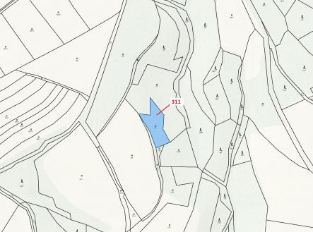 Prodej - pozemek, trvalý travní porost, 1 043 m²