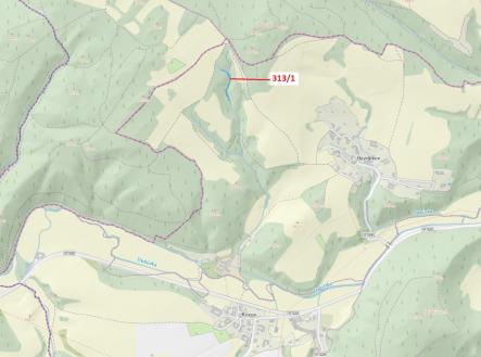 Prodej - pozemek, les, 1 158 m²