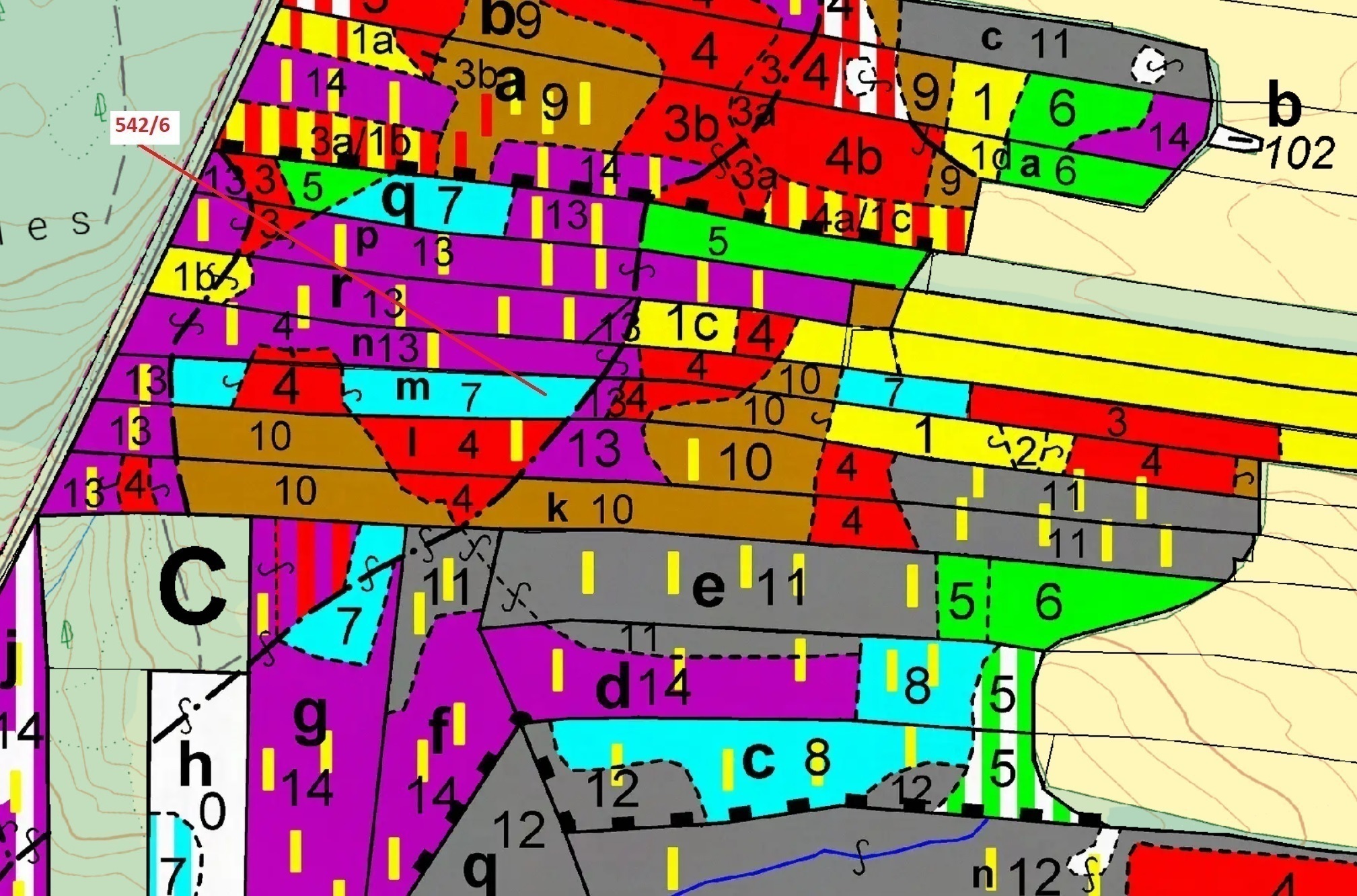 Lesní pozemek o výměře 13 375 m2, podíl 1/1, katastrální území Jílovice u Trhových Svinů, obec Jílov