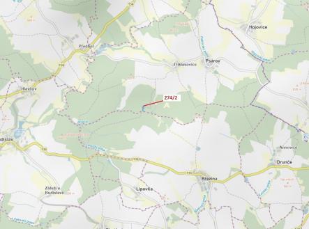 Prodej - pozemek, les, 5 348 m²