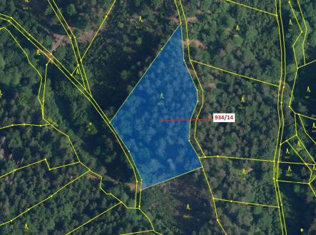 Prodej - pozemek, les, 5 751 m²