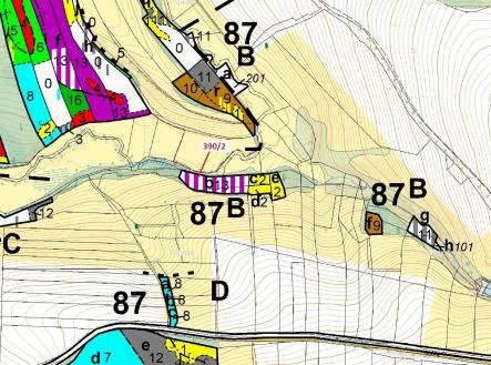 Prodej - pozemek, les, 3 464 m²