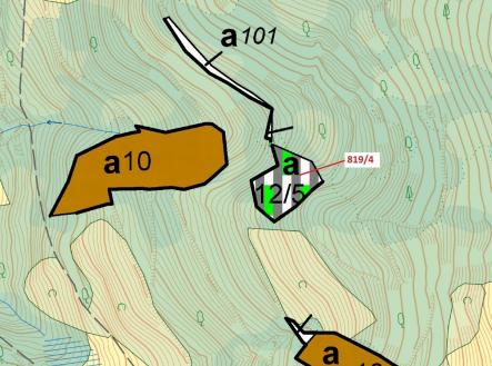 Prodej - pozemek, les, 2 875 m²