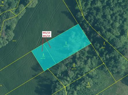 Prodej - pozemek, les, 1 958 m²