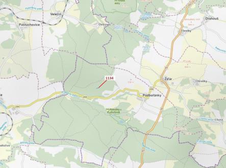 Prodej - pozemek, les, 1 636 m²