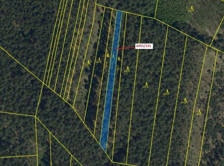 Prodej - pozemek, les, 1 174 m²