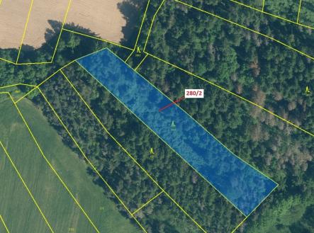 Prodej - pozemek, les, 4 872 m²