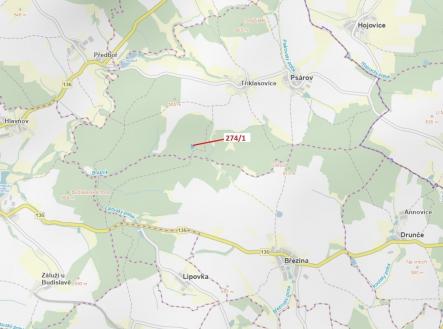 Prodej - pozemek, les, 2 949 m²