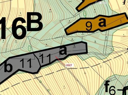 Prodej - pozemek, les, 1 252 m²