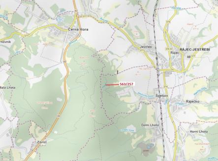 Prodej - pozemek, les, 2 643 m²