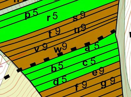 Prodej - pozemek, les, 2 108 m²