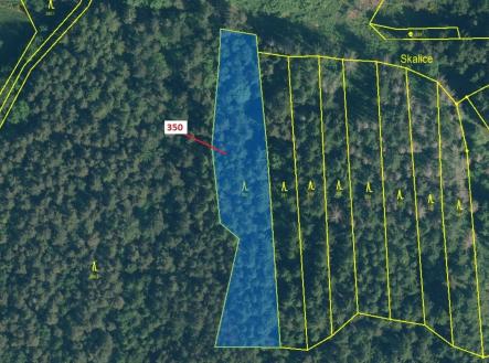 Prodej - pozemek, les, 3 476 m²