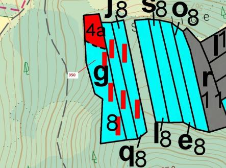 Prodej - pozemek, les, 3 476 m²