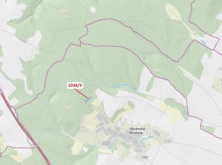 Prodej - pozemek, les, 2 213 m²